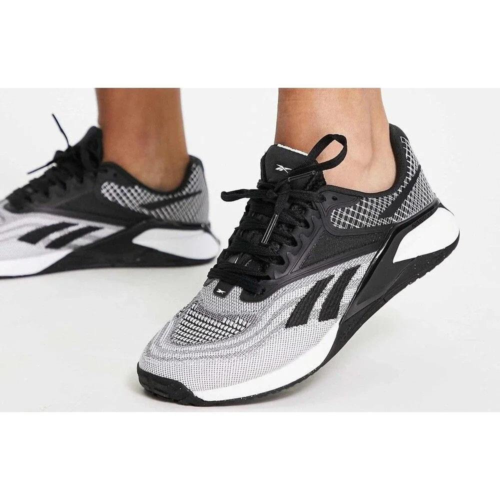 Reebok Nano X2 Black Pure Grey Mens Training Shoes Size 8